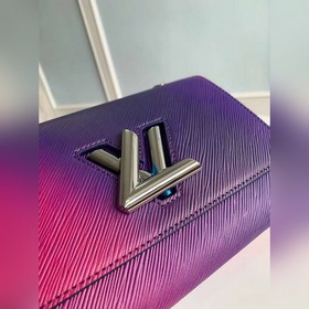 LV Модель M59896 Фиолетовая сумка Twist среднего размера через п