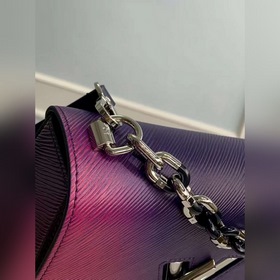 LV Модель M59896 Фиолетовая сумка Twist среднего размера через п