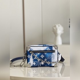 LV  Мини-сумка через плечо Mini Soft Trunk, модель M20557, синий
