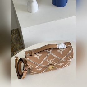 LV Модель M46028 Коричневый Сумка Pochette Metis через плечо Из