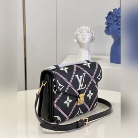 LV Модель M46028 Черный Сумка Pochette Metis через плечо Изгото