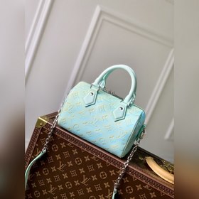 Сумка LV Speedy Bandoulière 20, модель M46163, тиснение, зеленый 