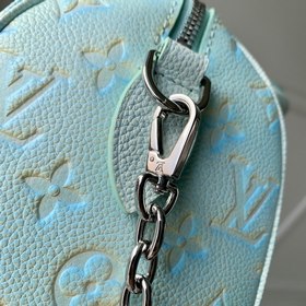Сумка LV Speedy Bandoulière 20, модель M46163, тиснение, зеленый 