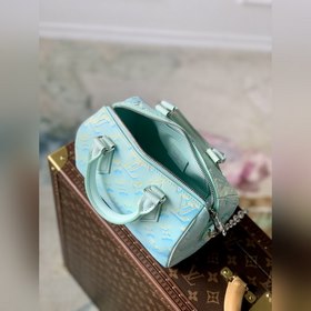 Сумка LV Speedy Bandoulière 20, модель M46163, тиснение, зеленый 