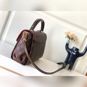 LV Модель N53000 Коричневая сумка через плечо Кожа является подли