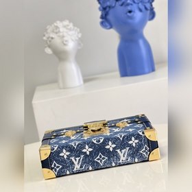 LV Petite Malle сумка через плечо, модель M59717, синяя Николас 