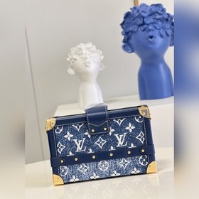 LV Petite Malle сумка через плечо, модель M59717, синяя Николас 