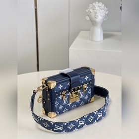 LV Petite Malle сумка через плечо, модель M59717, синяя Николас 