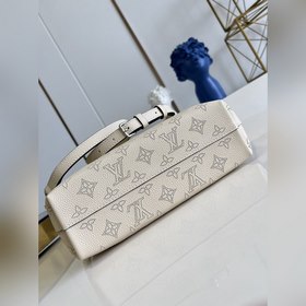 LV Модель M20700 Белый Кожаная сумка для покупок Why Knot Мален