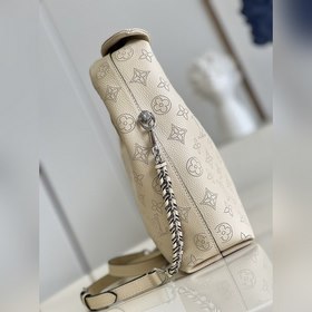 LV Модель M20700 Белый Кожаная сумка для покупок Why Knot Мален