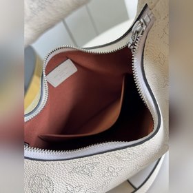 LV Модель M20700 Белый Кожаная сумка для покупок Why Knot Мален