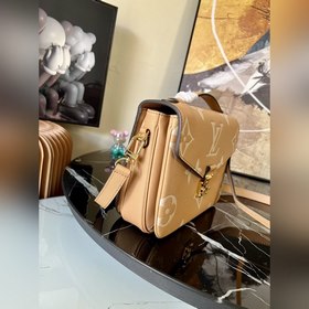 LV Pochette Métis сумка, модель M46018, коричневая с шелкографией