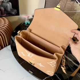 LV Pochette Métis сумка, модель M46018, коричневая с шелкографией