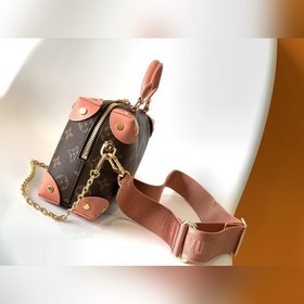 LV Модель M45531 Розовый Черный Petite Malle Souple Сумка Изгото
