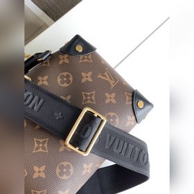 LV Модель M45571 Черный Petite Malle Souple Сумка Изготовлена из