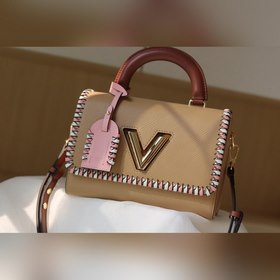 Средняя сумка LV Twist через плечо Средняя сумка Twist с уникальн