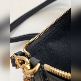 LV Модель M81137 Черная сумка с принтом на цепочке, сумка через п