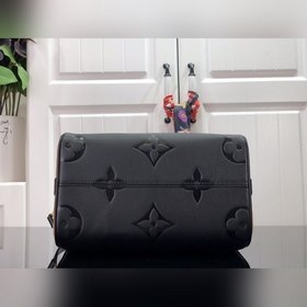LV SPEEDY BANDOULIèRE 25 Сумка черная с леопардовым принтом Сумка