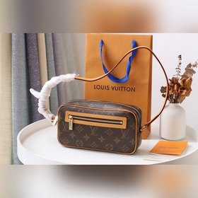 LV Подержанная сумка для трубы подмышечная сумка Модель M51183 С