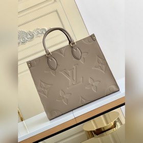 Сумка LV ONTHEGO, модель M45607, тисненый серый, сумка-тоут Для р