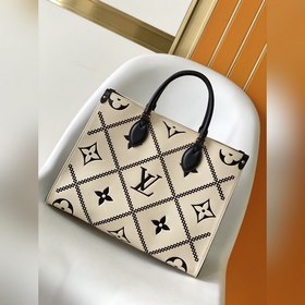 LV Модель M46016 Молочно-белая сумка ONTHEGO среднего размера Эта