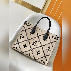 LV Модель M46016 Молочно-белая сумка ONTHEGO среднего размера Эта