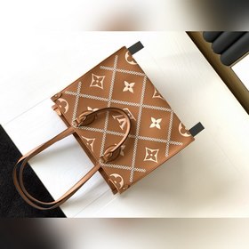 LV Модель M46015 Земляной цвет ONTHEGO Средняя сумка Сумка-тоут 