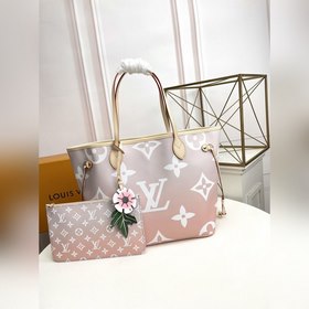 Средняя сумка LV Neverfull, модель M45680, цвет «туманный» Сумка