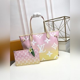 Средняя сумка LV Neverfull, модель M45680, розовый Сумка Neverful