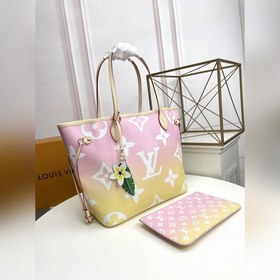 Средняя сумка LV Neverfull, модель M45680, розовый Сумка Neverful