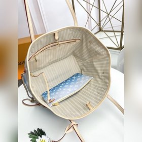 Средняя сумка LV Neverfull, модель M45680, синяя Сумка Neverfull 