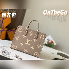 LV Модель M45494 Слоновая кость с принтом ONTHEGO маленькая сумк
