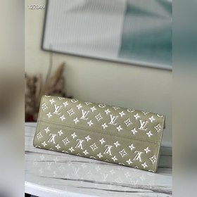 Сумка LV OnTheGo, модель M46060, зеленая с белым Сумка OnTheGo и