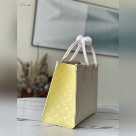 Сумка LV OnTheGo, модель M46060, зеленая с белым Сумка OnTheGo и