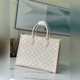 Сумка LV OnTheGo, модель M46060, зеленая с белым Сумка OnTheGo и