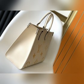 Средняя сумка LV OnTheGo, модель M45717, ванильно-желтый Сумка O