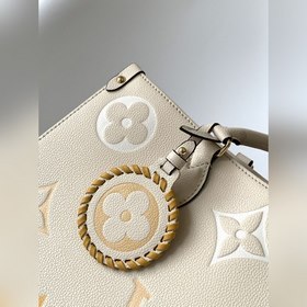 Средняя сумка LV OnTheGo, модель M45717, ванильно-желтый Сумка O