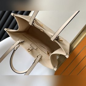 Средняя сумка LV OnTheGo, модель M45717, ванильно-желтый Сумка O