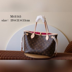 Top LV NEVERFULL Маленькая сумка-тоут Neverfull Small — это элега