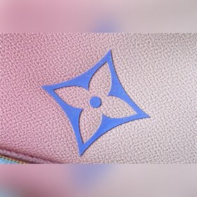 Средняя сумка LV Neverfull в розово-голубом цвете Сумка Neverfull