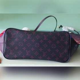 Сумка LV Neverfull среднего размера, розово-синяя Сумка Neverfull