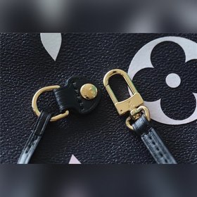 Сумка LV Neverfull среднего размера, розово-синяя Сумка Neverfull