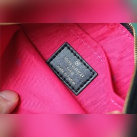 Сумка LV Neverfull среднего размера, розово-синяя Сумка Neverfull