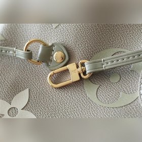Сумка LV Neverfull среднего размера, светло-зеленая с розовым Сум