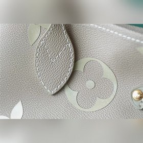 Сумка LV Neverfull среднего размера, светло-зеленая с розовым Сум