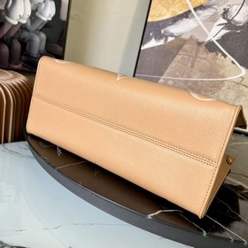 LV Модель M46015 Коричневая сумка ONTHEGO среднего размера с шелк