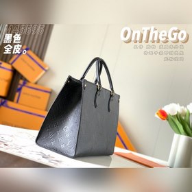 LV Модель M45595 Черный с тиснением Сумка ONTHEGO Для работы, по