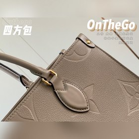 LV Модель M45607 Слоновая кость с тиснением Сумка ONTHEGO Для ра