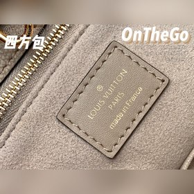 LV Модель M45607 Слоновая кость с тиснением Сумка ONTHEGO Для ра