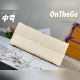 Средняя сумка LV OnTheGo Tote, модель M45493, молочно-белого цвет